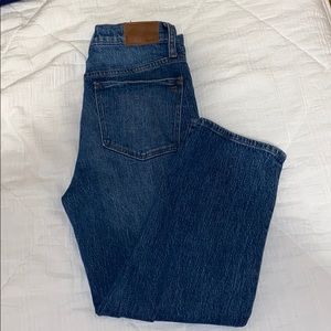 Madewell high rise straight jean